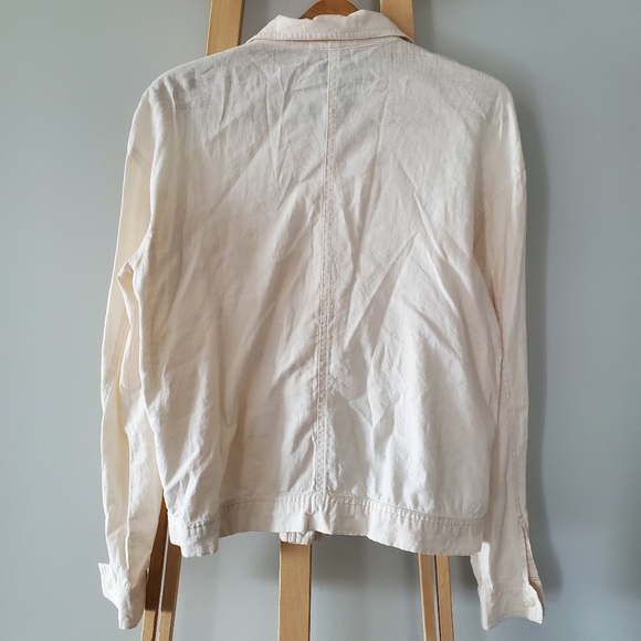 ☕ MAC + JAC Linen French Chore Work Jacket - Picture 7 of 8